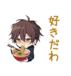 ちびパーカーくん★ラーメン実況（個別スタンプ：38）