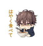 ちびパーカーくん★ラーメン実況（個別スタンプ：40）