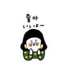 大人女子たちと韓国語＋日本語。（個別スタンプ：10）