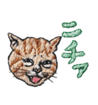 にゃん吉ドーナツ刺繍のスタンプ パート2（個別スタンプ：37）