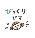 ゆるい手書きの女の子☆デカ文字敬語（個別スタンプ：26）