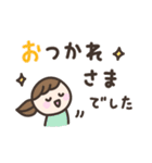 ゆるい手書きの女の子☆デカ文字敬語（個別スタンプ：30）