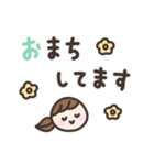 ゆるい手書きの女の子☆デカ文字敬語（個別スタンプ：37）