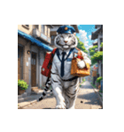 ホワイトタイガーの職業8（個別スタンプ：10）