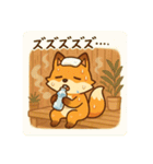 こじらせコンちゃん〜サウナ編〜（個別スタンプ：14）