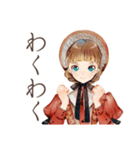 クラシカルレディの日傘お散歩（個別スタンプ：38）
