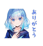 女子高生の演劇部★日常（個別スタンプ：3）