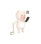 【毎日】クマタオル【送りやすい】（個別スタンプ：18）
