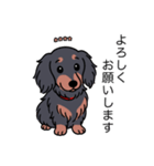 名前入りダックスロングブラタン（個別スタンプ：4）