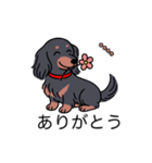 名前入りダックスロングブラタン（個別スタンプ：5）