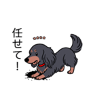 名前入りダックスロングブラタン（個別スタンプ：15）