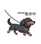 名前入りダックスロングブラタン（個別スタンプ：17）