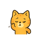 オレンジ猫のにぎやか日常（個別スタンプ：1）