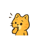 オレンジ猫のにぎやか日常（個別スタンプ：6）