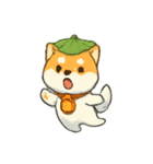 幽霊柴犬の灯籠行列（個別スタンプ：3）