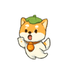 幽霊柴犬の灯籠行列（個別スタンプ：13）