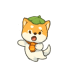 幽霊柴犬の灯籠行列（個別スタンプ：14）