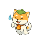 幽霊柴犬の灯籠行列（個別スタンプ：21）