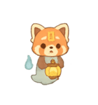 幽霊レッサーパンダ灯籠遊び（個別スタンプ：8）
