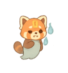 幽霊レッサーパンダ灯籠遊び（個別スタンプ：11）