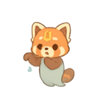 幽霊レッサーパンダ灯籠遊び（個別スタンプ：13）