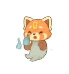 幽霊レッサーパンダ灯籠遊び（個別スタンプ：19）