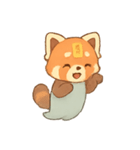 幽霊レッサーパンダ灯籠遊び（個別スタンプ：21）