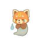 幽霊レッサーパンダ灯籠遊び（個別スタンプ：23）