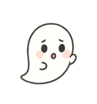 幽霊ちゃんとキョンシーくんのいたずら行進（個別スタンプ：4）