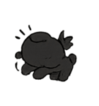 こわがり黒犬のおばけパトロール（個別スタンプ：21）