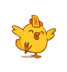 おふだヒヨコの退魔パトロール（個別スタンプ：1）