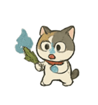 お祓いネコのどたばた七月（個別スタンプ：3）