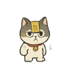 お祓いネコのどたばた七月（個別スタンプ：4）