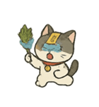 お祓いネコのどたばた七月（個別スタンプ：9）