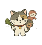 お祓いネコのどたばた七月（個別スタンプ：13）