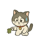 お祓いネコのどたばた七月（個別スタンプ：14）