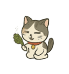 お祓いネコのどたばた七月（個別スタンプ：21）