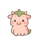 いちご子牛の甘い牧場日和（個別スタンプ：1）