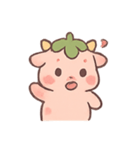 いちご子牛の甘い牧場日和（個別スタンプ：9）