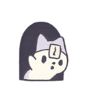 おばけネコのゴースト月祭り（個別スタンプ：1）