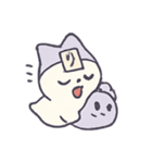 おばけネコのゴースト月祭り（個別スタンプ：8）