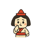 紙人形の精霊メッセンジャー行進（個別スタンプ：4）