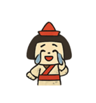 紙人形の精霊メッセンジャー行進（個別スタンプ：8）