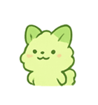 抹茶雲きつね雨の日まったり（個別スタンプ：3）