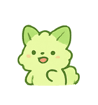 抹茶雲きつね雨の日まったり（個別スタンプ：4）