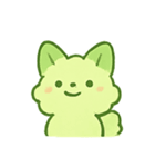 抹茶雲きつね雨の日まったり（個別スタンプ：5）
