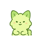 抹茶雲きつね雨の日まったり（個別スタンプ：6）