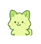 抹茶雲きつね雨の日まったり（個別スタンプ：8）