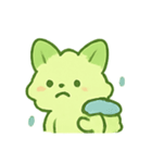 抹茶雲きつね雨の日まったり（個別スタンプ：10）