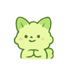 抹茶雲きつね雨の日まったり（個別スタンプ：12）